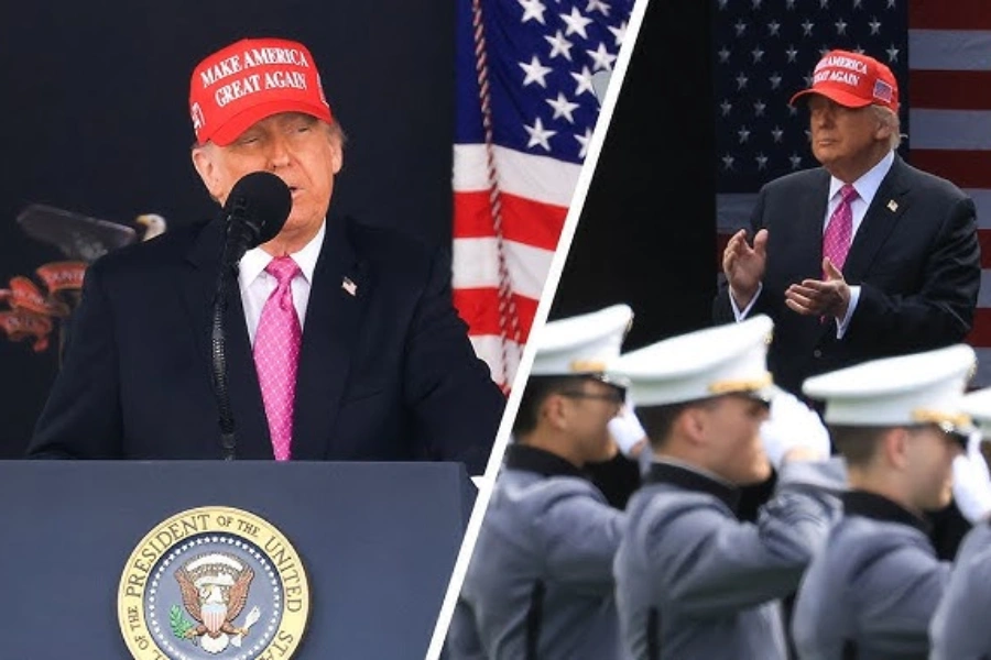 Trump West Point speech summary
