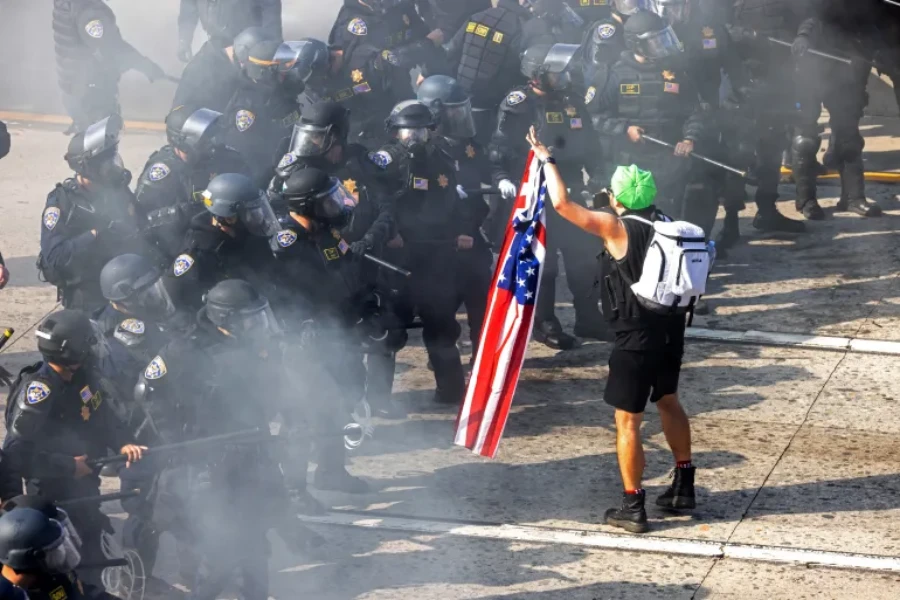Immigration raids protests