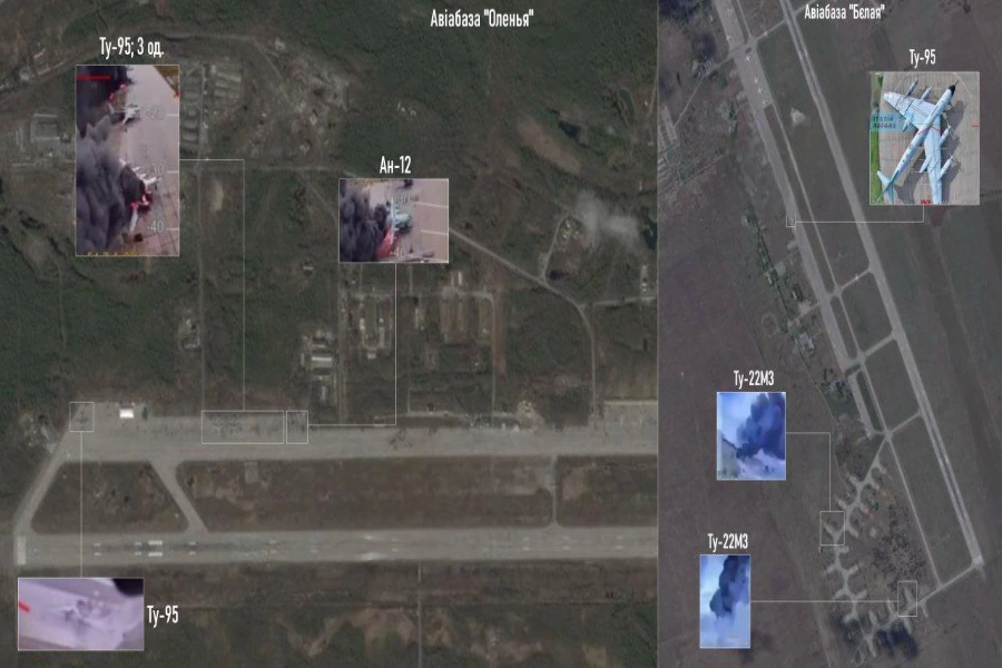 Russian bombers hit by Ukraine drone strike