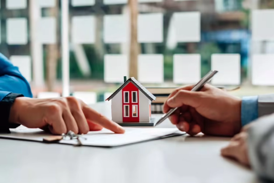 Eviction notice document on table for tenant review