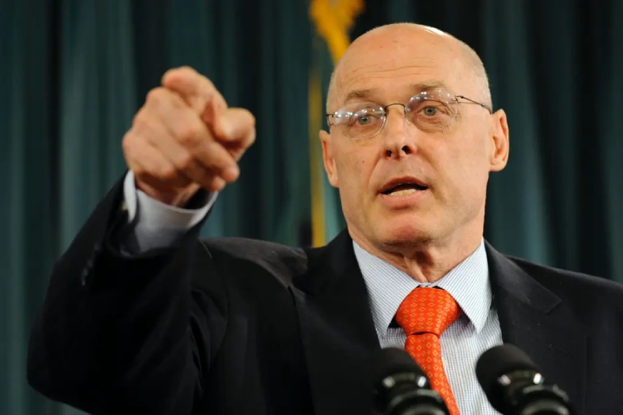 Hank Paulson views on the US Treasury market risks