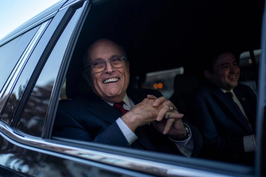 Rudy Giuliani helps domestic violence victim