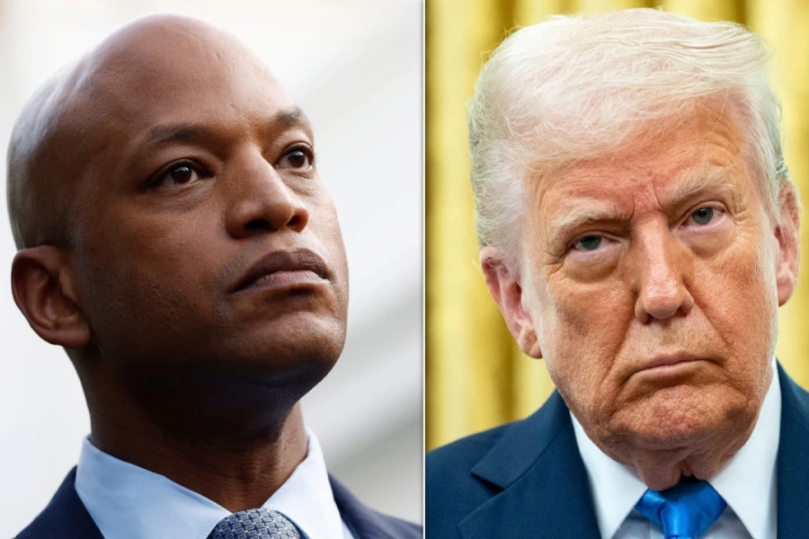 Wes Moore Trump Baltimore