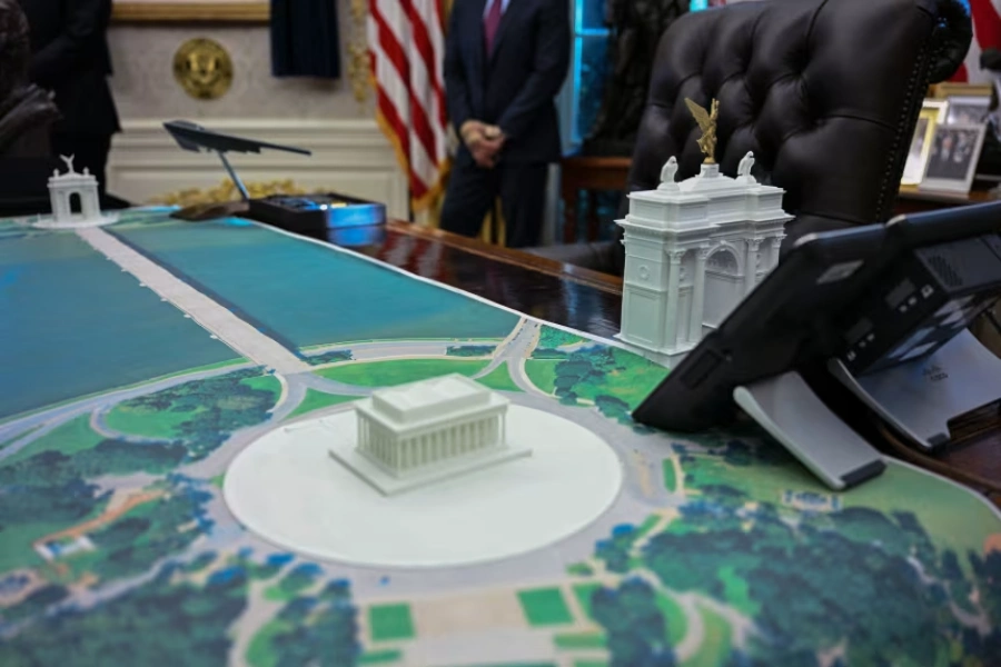 Arc de Trump 3D model at White House